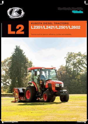Tracteurs municipaux Kubota L2501 DW