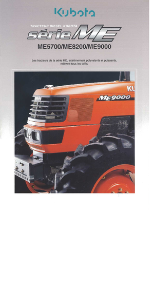 Tracteurs municipaux Kubota ME 5700