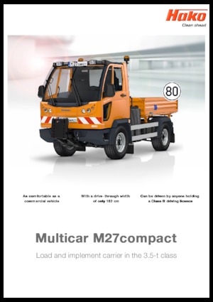 Tracteurs municipaux Hako Multicar M 27compact