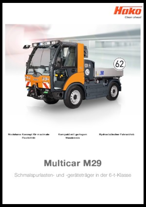 Tracteurs municipaux Hako Multicar M29 C, CHK
