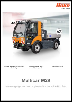 Tracteurs municipaux Hako Multicar M29 C, CHK