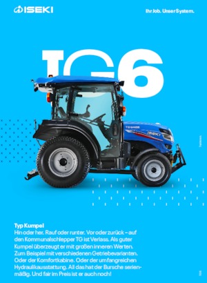 Tracteurs municipaux Iseki TG 6370