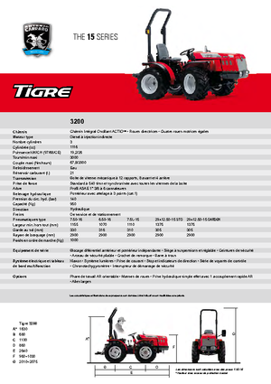 Tracteurs municipaux Carraro Tigre 3200