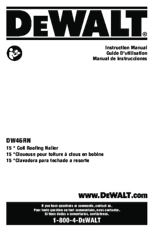 Cloueuses et Agrafeuses DEWALT DW46RN