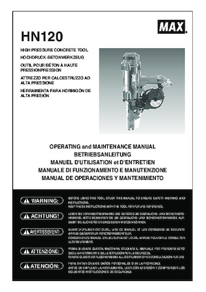 Cloueuses et Agrafeuses MAX USA CORP. HN120
