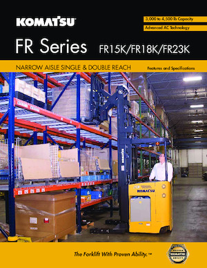 Chariots élévateurs à fourche pour allées étroites VNA Komatsu FR15K-3