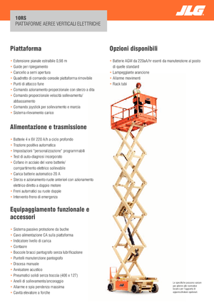 Nacelles ciseaux X su roues JLG 10RS