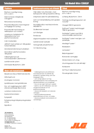 Nacelles télescopiques sur roues JLG 1200SJP