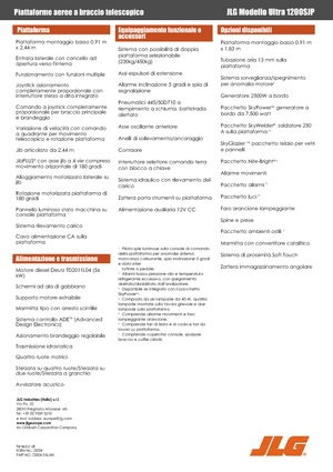 Nacelles télescopiques sur roues JLG 1200SJP