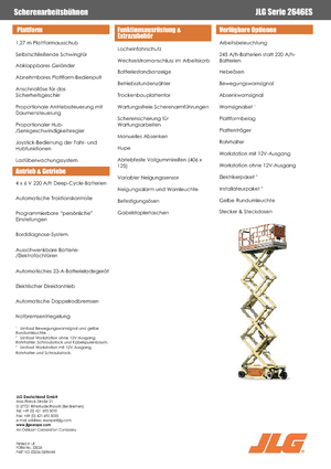 Nacelles ciseaux X su roues JLG 2646ES