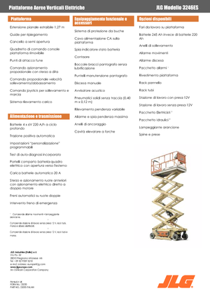 Nacelles ciseaux X su roues JLG 3246ES