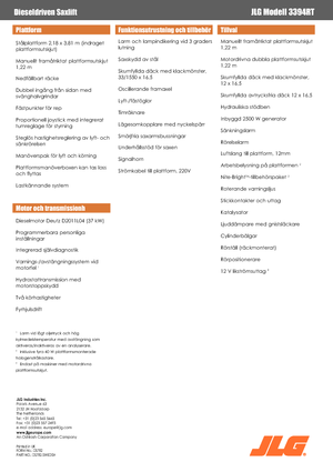 Nacelles ciseaux X su roues JLG 3394RT