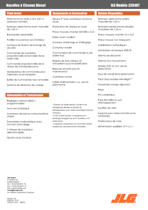 Nacelles ciseaux X su roues JLG 3394RT