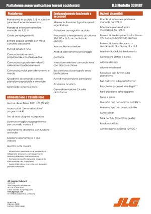 Nacelles ciseaux X su roues JLG 3394RT