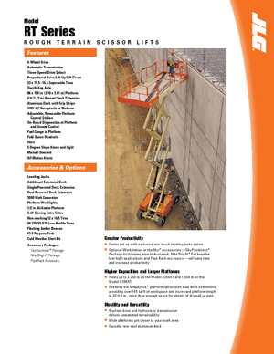 Nacelles ciseaux X su roues JLG 3394RT