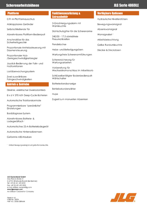 Nacelles ciseaux X su roues JLG 4069LE