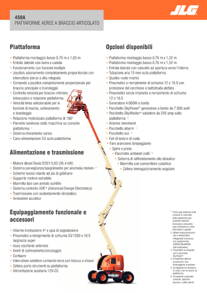 Nacelles à bras articulés sur roues JLG 450A Serie II