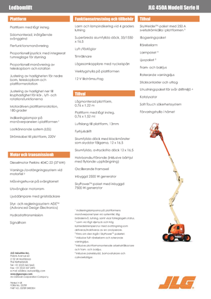 Nacelles à bras articulés sur roues JLG 450A Serie II
