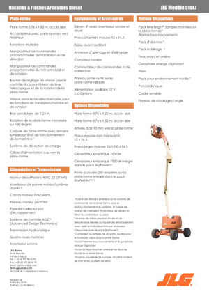 Nacelles à bras articulés sur roues JLG 510 AJ