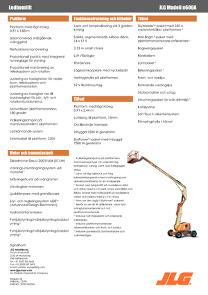 Nacelles à bras articulés sur roues JLG 600AN
