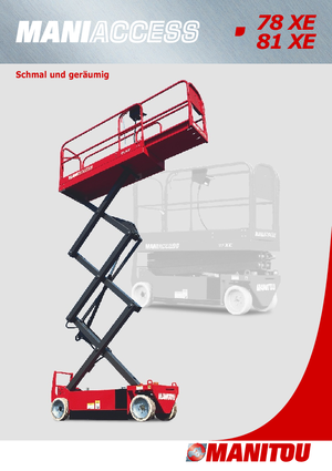 Nacelles ciseaux X su roues Manitou 81 XE