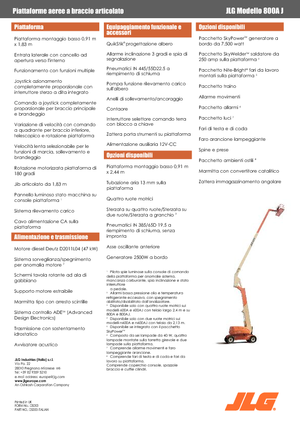 Nacelles à bras articulés sur roues JLG 800AJ