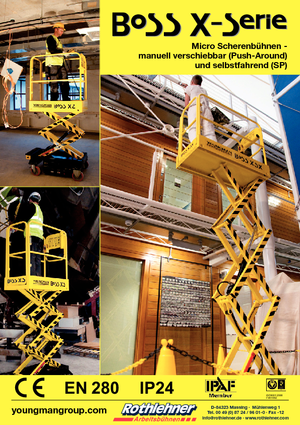 Nacelles ciseaux X su roues Youngman BoSS X3 X