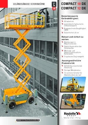 Nacelles ciseaux X su roues Haulotte Compact 10 DX