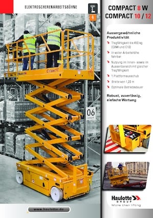 Nacelles ciseaux X su roues Haulotte Compact 10