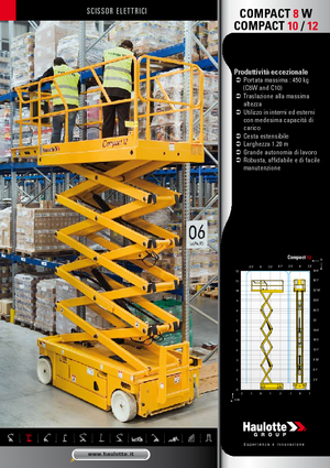 Nacelles ciseaux X su roues Haulotte Compact 10