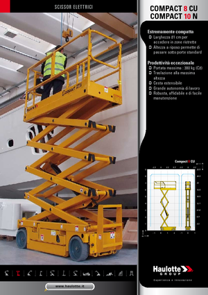 Nacelles ciseaux X su roues Haulotte Compact 10N