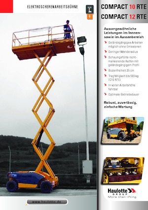 Nacelles ciseaux X su roues Haulotte Compact 10 RTE