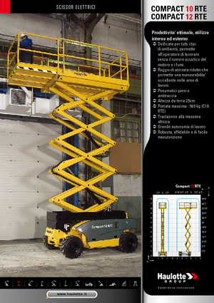 Nacelles ciseaux X su roues Haulotte Compact 10 RTE