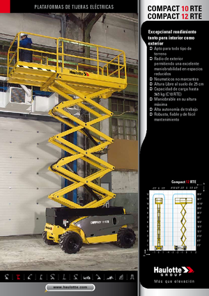 Nacelles ciseaux X su roues Haulotte Compact 10 RTE