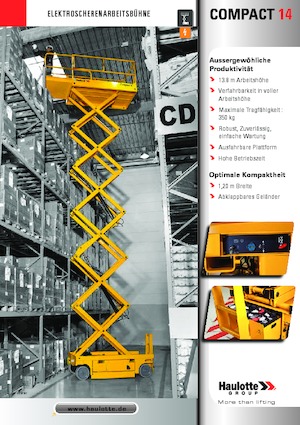 Nacelles ciseaux X su roues Haulotte Compact 14