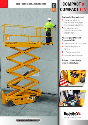 Nacelles ciseaux X su roues Haulotte Compact 10N