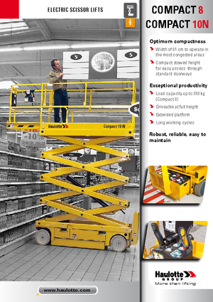 Nacelles ciseaux X su roues Haulotte Compact 10N