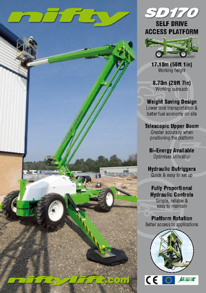 Nacelles à bras articulés sur roues Niftylift Constructor SD 170