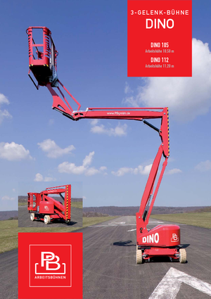 Nacelles à bras articulés sur roues PB Dino 112