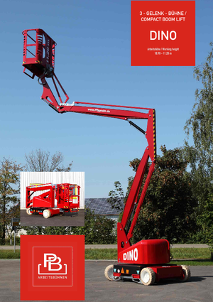 Nacelles à bras articulés sur roues PB DINO 112 II