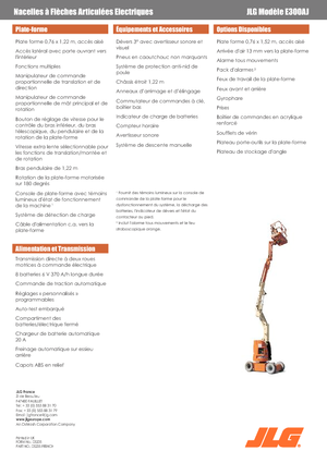 Nacelles à bras articulés sur roues JLG E300AJ