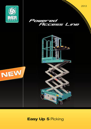 Nacelles ciseaux X su roues Iteco Easy Up 5 Picking