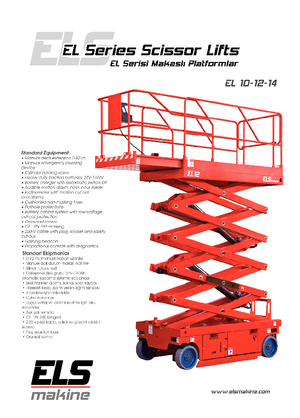 Nacelles ciseaux X su roues ELS Lift EL 12