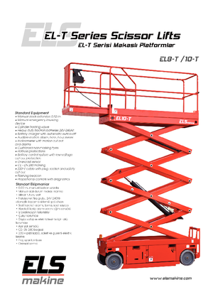 Nacelles ciseaux X su roues ELS Lift EL 10 T