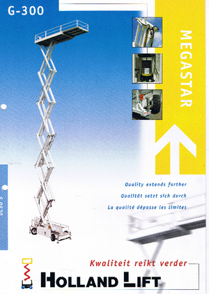 Nacelles ciseaux X su roues Holland-Lift G 300 DL 30 S