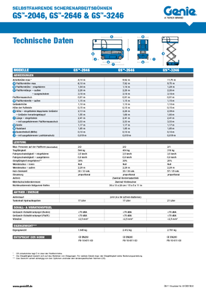 Nacelles ciseaux X su roues Genie GS-3246