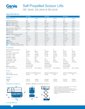 Nacelles ciseaux X su roues Genie GS-3246