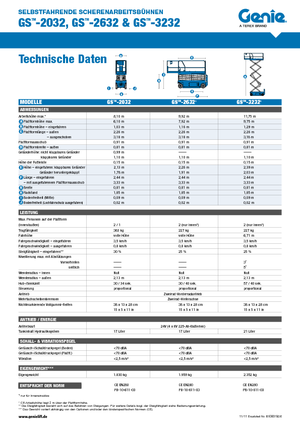 Nacelles ciseaux X su roues Genie GS-2632