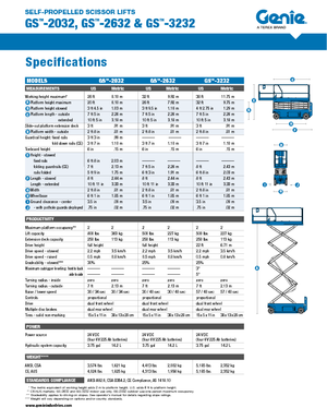 Nacelles ciseaux X su roues Genie GS-2632
