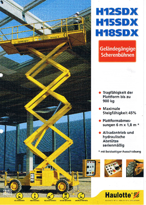 Nacelles à bras articulés sur roues Haulotte H 12 SDX